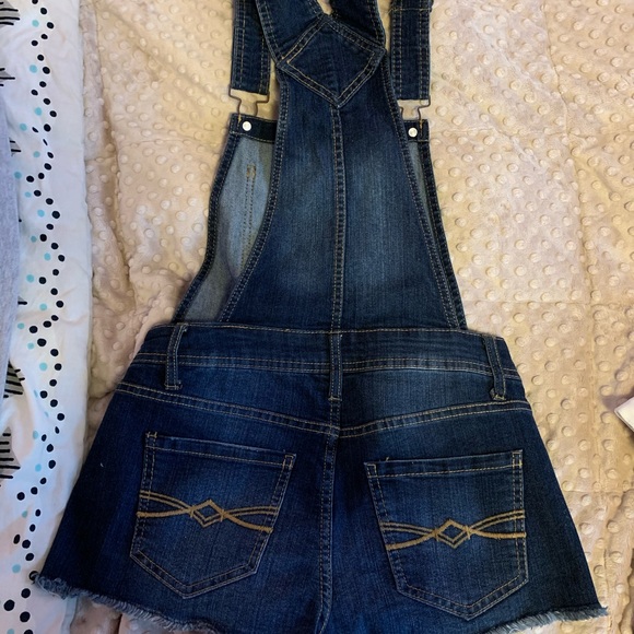 Denim Overall Shorts - Picture 4 of 6